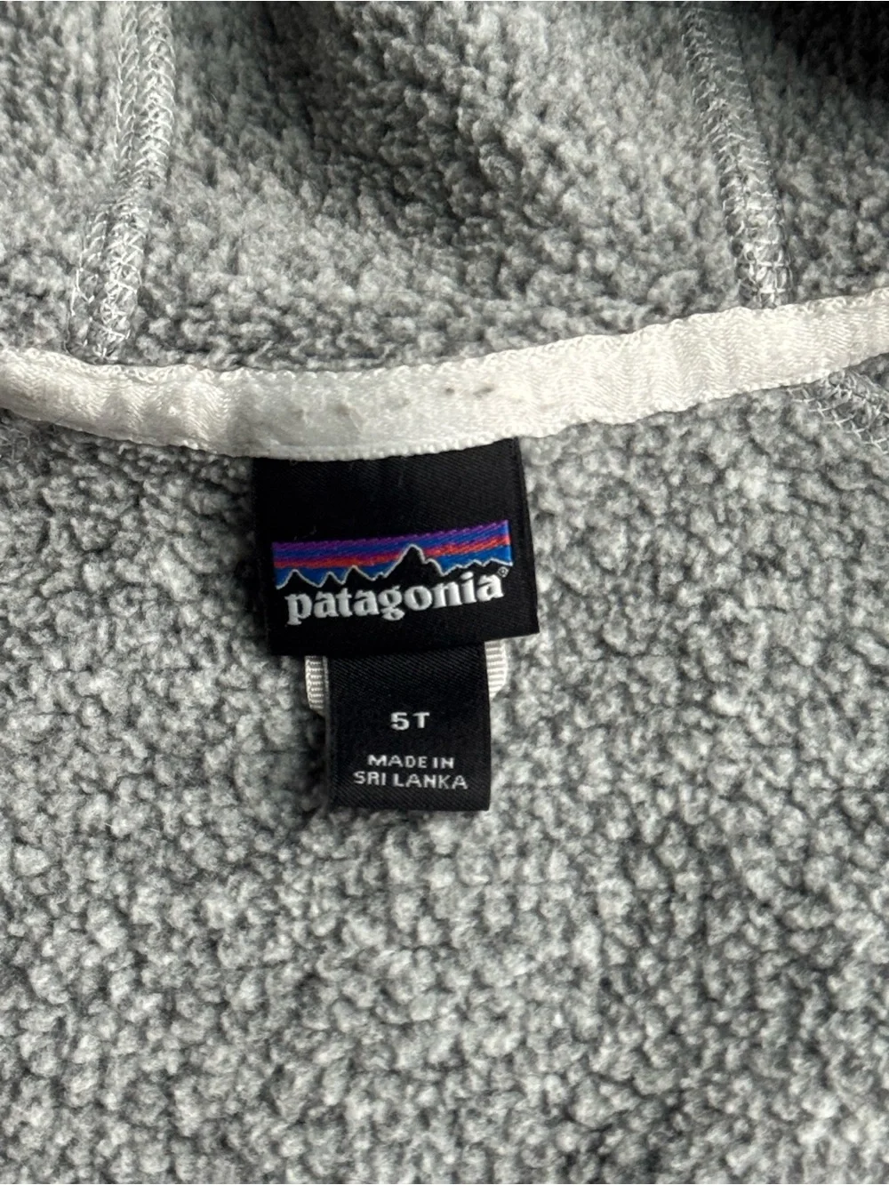 Patagonia Kids Gray Hooded Puffer Jacket